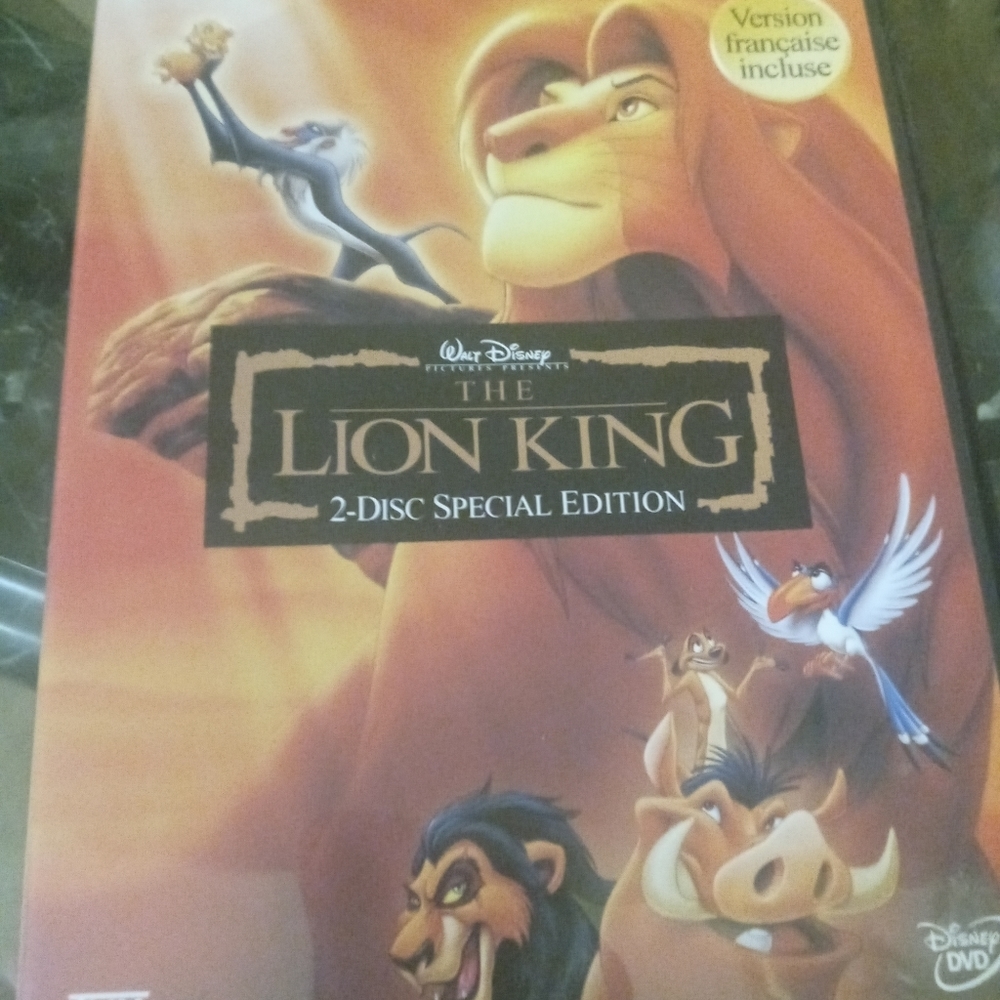 LION king 1& 2 dvds